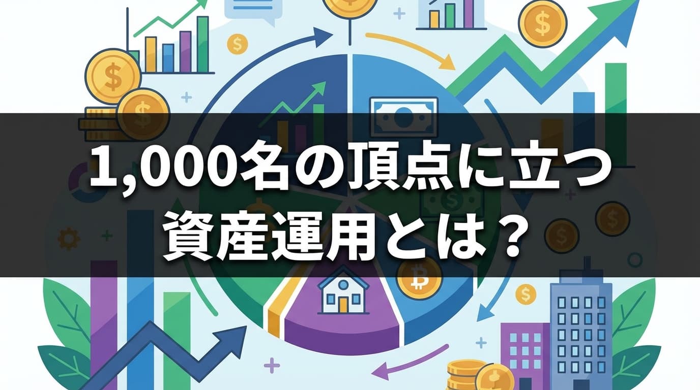 1,000名の頂点に立つ資産運用とは？