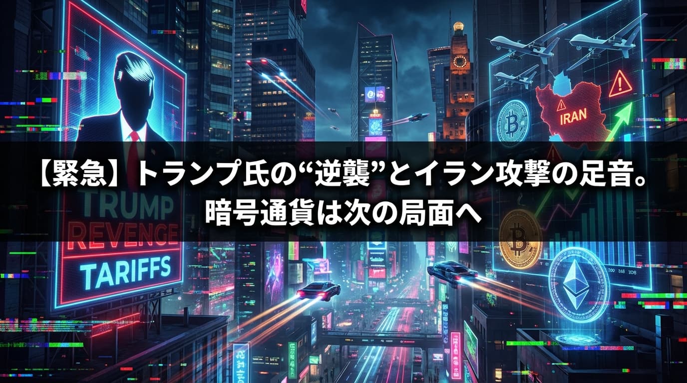 【緊急】トランプ氏の“逆襲”とイラン攻撃の足音。暗号通貨は次の局面へ